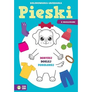 Kolorowanka ubieranka Pieski 98450