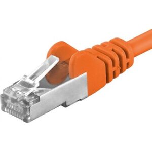 PremiumCord PREMIUMCORD Καλώδιο Patch CAT6a S-FTP, RJ45-RJ45, AWG 26/7 1m πορτοκαλί