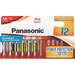 Panasonic PANASONIC Αλκαλικές μπαταρίες Pro Power LR6PPG/12BW AA 1,5V (Blistr 12ks)