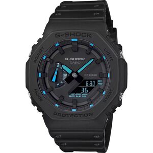 Zegarek Casio Zegarek G-SHOCK Casio Octagon Neon Accent Series "CasiOak" Carbon Core Guard GA-2100-1A2ER
