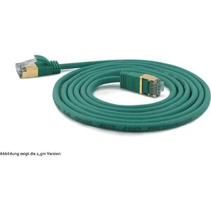 Wantec Wantec Εξαιρετικά λεπτό Cat.7 RohCable SSTP Patch Cable - 1 m - Cat.7 RohCable - S/FTP (S- STP) - RJ- 45 - RJ- 45 - πράσινο (7215)