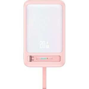 Φορητός φορτιστής USAMS XM Series CD219 10000mAh Μαγνητικός Ασύρματος ροζ
