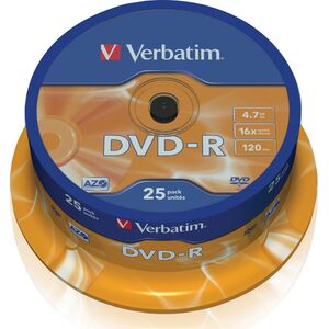 Verbatim DVD-R 4.7 GB 16x 25 sztuk (43522)