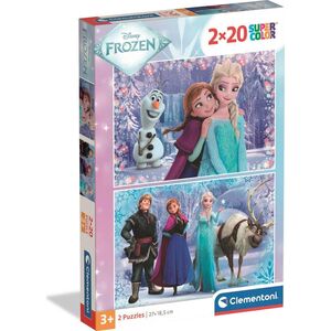 CLE παζλ 2x20 SuperKolor Frozen 24825