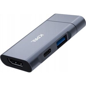 JCPAL USB-C 3-in-1 Travel Hub - hub HDMI/PD/USB-A 3.0 - Gwarancja bezpieczeństwa. Proste raty. Bezpłatna wysyłka od 170 zł.