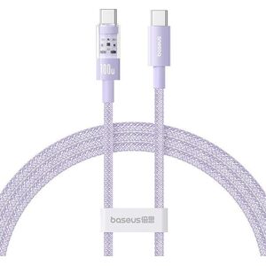 Καλώδιο Baseus Gem Τύπου C-Τύπου C 100W 1m (μωβ)