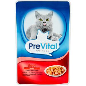 PREVITAL wołowina w galaretce dla kotów 100g