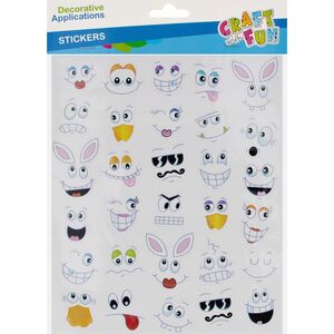 ΑΥΤΟΚΟΛΛΗΤΑ ΣΥΝΑΙΣΘΗΜΑΤΑ 30ΤΕΜ Craft with Fun PBH 12/288