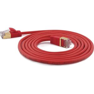 Wantec Wantec 3.00mCat.7 Raw Cable Patch Cable S / STP RJ45 Male to Red - Network - Raw Cable Network Cable (7162)
