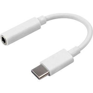 Adapter USB Hertz AK291A USB-C - Jack 3.5mm Biały  (2257-uniw)