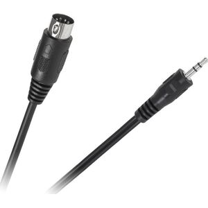 Kabel DIN - Jack 3.5mm 1.2m czarny (KPO2846-1,2)