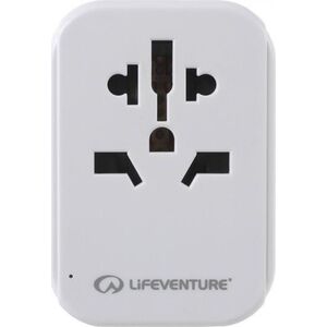 Lifeventure Adapter podróżny z USB i USB-C LIFEVENTURE WORLD TO EUROPE TRAVEL ADAPTOR Uniwersalny