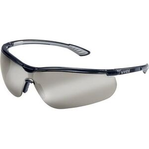 Γυαλιά προστασίας Uvex Sportstyle, γκρι φακός, αντιθαμβωτικά από μέσα, επίστρωση Silvermirror, μαύροι/γκρι βραχίονες Συσκευασμένα σε λιανική χάρτινη συσκευασία 1 τεμ