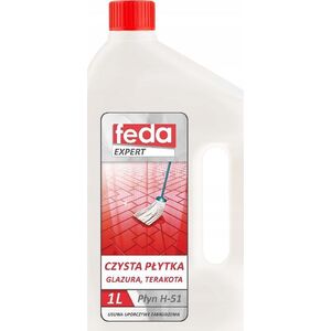Feda Środek Płyn Do Mycia Płytek Glazury Terakoty 1L Czysta Płytka Feda