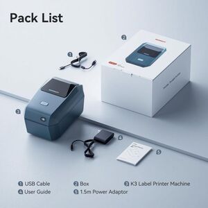 Drukarka etykiet Niimbot Niimbot Tiskárna štítků K3 Smart, modrá + role štítků 230 ks