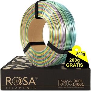 ROSA3D Filament ROSA3D ReFill PLA Rainbow Silk 1,75mm 800g + 200g GRATIS