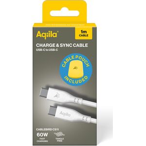 Καλώδιο Aqiila Cablebird CS11 Char./Sync 60W Type C Type C 1m