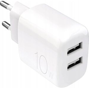 Φορτιστής τοίχου Puro PROLITE 10W 2x USB-A - λευκός