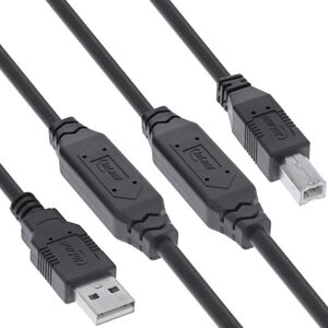 InLine® USB 2.0 Ενεργό Καλώδιο, USB-A Αρσενικό σε USB-B Αρσενικό, 25m