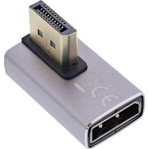 InLine® DisplayPort 1.4 Adapter, DisplayPort St/ Bu, 90° κάθετα αριστερά, 8K UHD