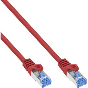 Καλώδιο Patch InLine®, Cat.6A, S/FTP, TPE (LSZH), CCA, κόκκινο, 10m