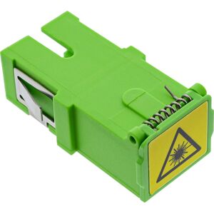 InLine® Ζεύξη LWL, Simplex SC/SC, SM, Κεραμικό μανίκι, με κλείστρο, πράσινο