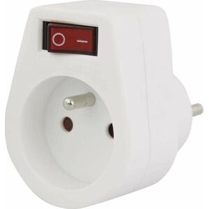 Πολύπριζο Konnoc DX-FZBK-01/01A 1x υποδοχή με διακόπτη