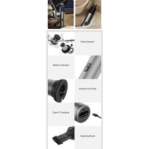 Φορητή ηλεκτρική σκούπα CoClean Portable Car Handheld Vacuum Cleaner C2
