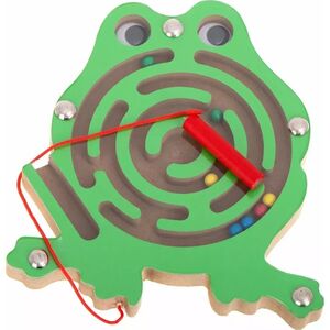 RoGer Magnetic Ball Labyrinth with LED sound Frog Green