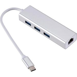 RoGerAD15642 USB-C Hub - Splitter 3 x USB 3.0 / RJ45