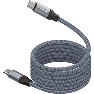Promate Springy Magnetic Cable USB-C 60WPD / 1,2m