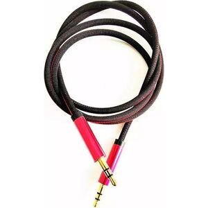Mocco Textile Premium AUX Cable 3.5 mm -> 3.5 mm 1m Red