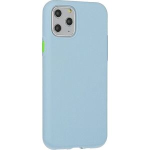 Mocco Soft Cream Silicone Back Case for Apple iPhone 12 Mini Blue