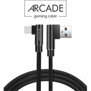 Swissten L Type Textile Universal Quick Charge 3.1 USB to USB-C Data and Charging Cable 1.2m