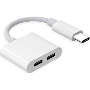 RoGer JH-032 USB-C to 2x USB-C Audio adapter + Charging