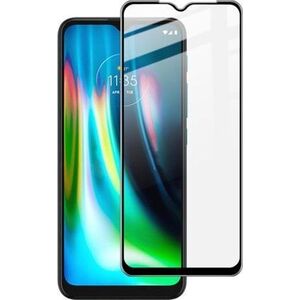 Mocco Full Face / Full Glue Tempered Glass Full Coveraged with Frame Motorola Moto G9 Play Black