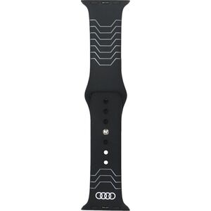 Λουράκι ρολογιού Audi Geometric Pattern Silicone για Apple Watch 40/41/42mm μαύρο