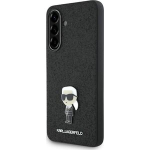 Etui Karl Lagerfeld Fixed Glitter Ikonik Logo Metal Pin do Samsung Galaxy A56 czarny