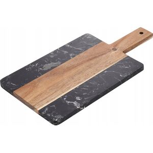 Deska Do Serwowania 38x18cm Czarno-brązowa Lumarko!