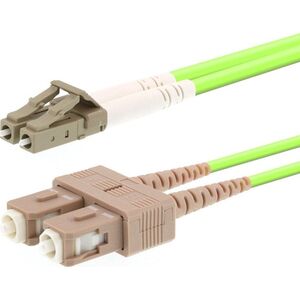 LOGON PROFESSIONAL AL5LCSC01I/5I kabel InfiniBand / światłowodowy 1 m LC SC Jasnozielony