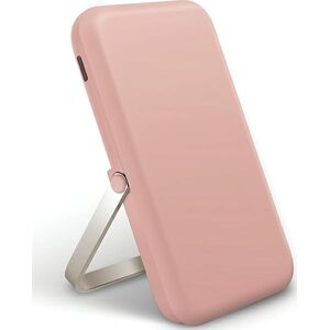 UNIQ Powerbank Hoveo 5000mAh USB-C 20WPD Fast charge Wireless Magnetic różowy/blush pink
