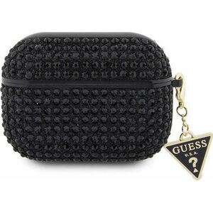 Guess Oryginalne Etui APPLE AIRPODS 3 Guess Hardcase Rhinestone Triangle (GUA3HDGTPK) czarne