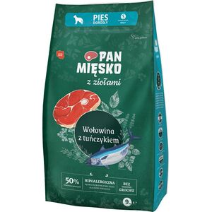 Pan Mięsko Z Ziołami Wołowina z tuńczykiem (dorosły) chrupki S 9kg