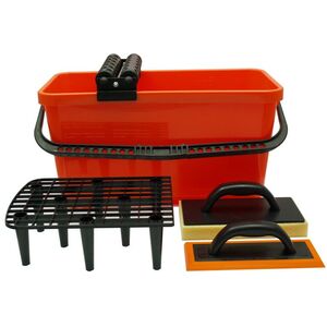 EPM Komplet glazurniczy wiadro 20L + paca + paca do spoinowania (E-315-9901)