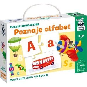 Puzzle 69 edukacyjne Poznaję alfabet 3-6 lat