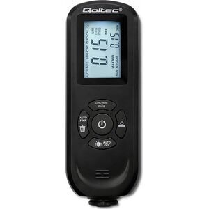 Qoltec Miernik grubości lakieru z podświetlanym bocznym wyświetlaczem LCD | 0 ~ 2000um
