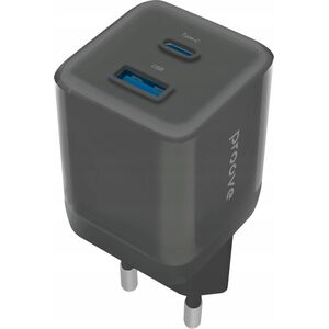 Inteligentne Gniazdko Sieciowe Wtyczka 30W USB-A + USB-C QC3.0 PD3.0 PROOVE / WCPU30111201 / Czarny