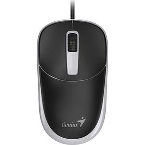 Mysz przewodowa, Genius DX-123, czarno-szara, optyczna, 1200DPI