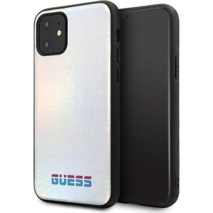 Guess Guess GUHCN61BLD iPhone 11 srebrny /silver hard case Iridescent uniwersalny