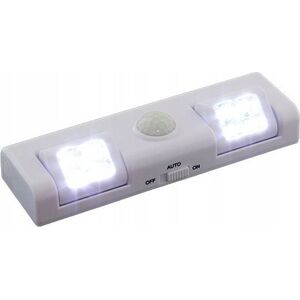 ECpower lampka czujnik ruchu i zmierzchu 8 LED biała uniwersalna (ZD26A)